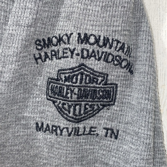 0711 Harley-Davidson Gray Lightweight Hoodie Sweatshirt - Picture 5 of 5